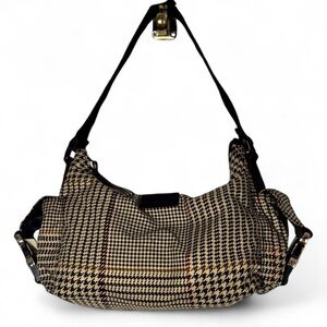 Lauren Ralph Lauren | VTG Houndstooth Small Hobo Handbag